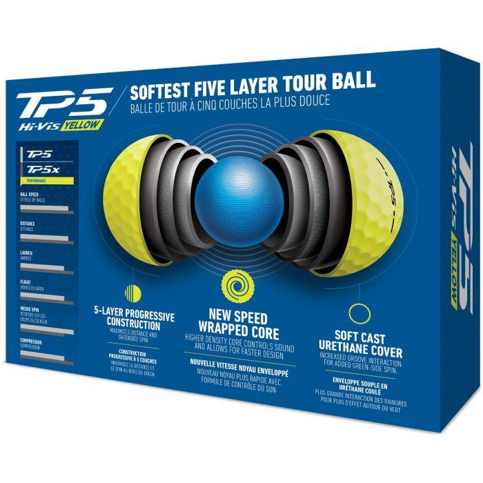 TP5 Golf Balls 2025 - Yellow