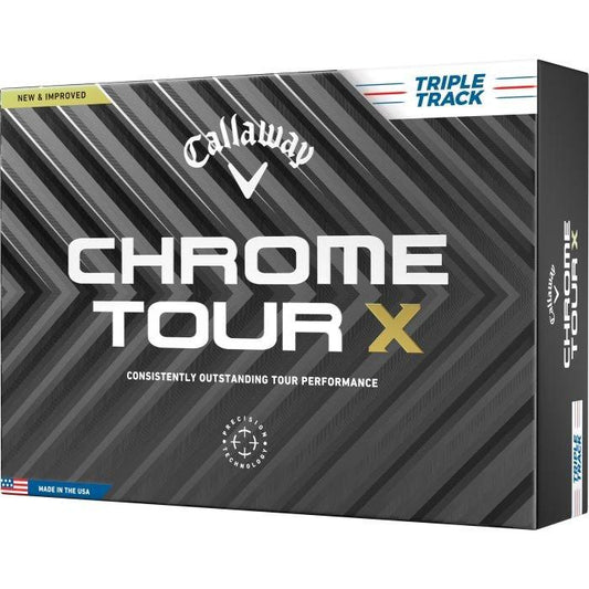 Chrome Tour X Triple Track Golf Balls 2025