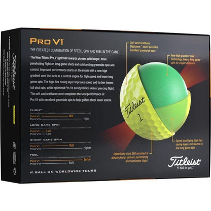 Pro V1 Golf Balls - Yellow