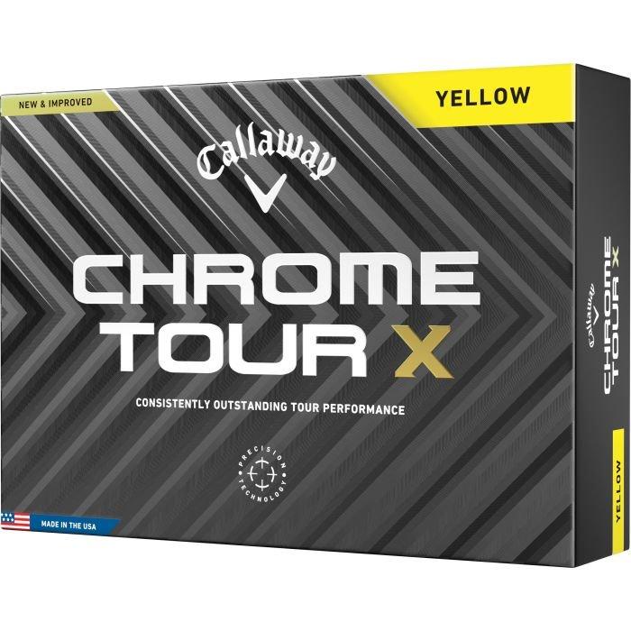 Chrome Tour X Golf Balls 2025 - Yellow