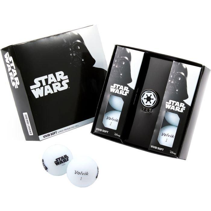 Vivid Soft Star Wars 6 Golf Ball Pack - Darth Vader