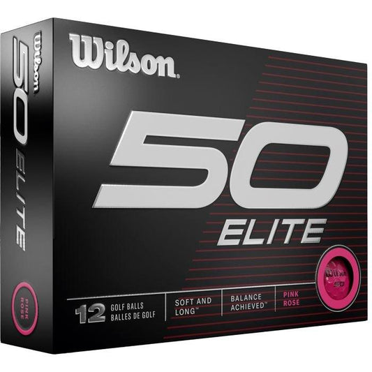 50 Elite Golf Balls - Pink