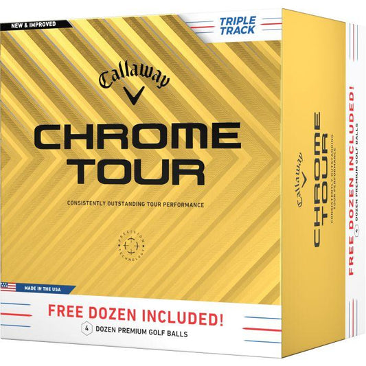 Chrome Tour Triple Track Golf Balls 2024 - 4 Dozen